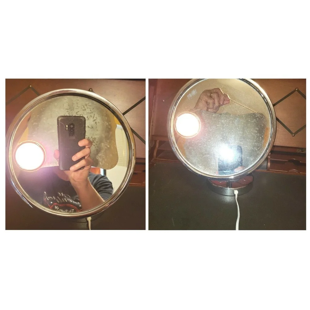 Conair Electric Lighted Makeup Mirror Counter Top Base with Flexible Positioning